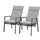 BellaVista Newport Hochlehner 57 x 57 x 111 cm grau 2 St.