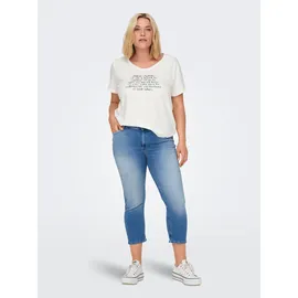 ONLY CARMAKOMA Damen Carwilly Reg Waist DNM Capri Noos Jeans, Light Medium Blue Denim, 44 EU - 44