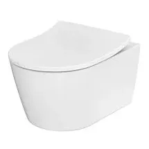 TOTO RP Wand-WC, Tiefspüler, für Washlet RG Lite mit seitliche Anschlüsse, 380x540x335mm, CW552RY 38x54x33,5cm, randlos weiß