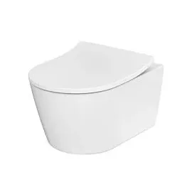 TOTO RP Wand-WC, Tiefspüler, für Washlet RG Lite mit seitliche Anschlüsse, 380x540x335mm, CW552RY 38x54x33,5cm, randlos weiß
