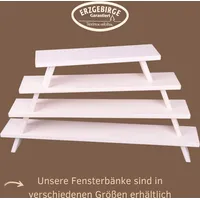 Weigla "Weihnachtsdeko, Made in Germany", Weiß B:60cm H:11cm T:7,5cm, Holzwerkstoff, Schwibbögen, aus Buchenholz, Tiefe ca. 7,5 cm