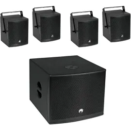 Omnitronic Molly-12A+Molly-6 Aktives PA-Lautsprecher-Set inkl. Subwoofer Bluetooth