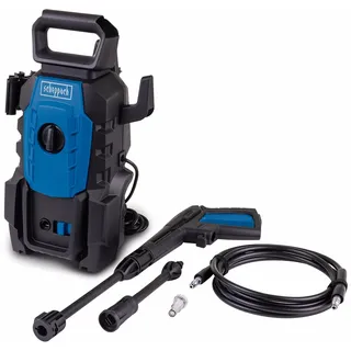 SCHEPPACH HPC1400 Kaltwasser-Hochdruckreiniger 1400 W, 110 bar, 390 l/h, 3 m Schlauch, Zubehör