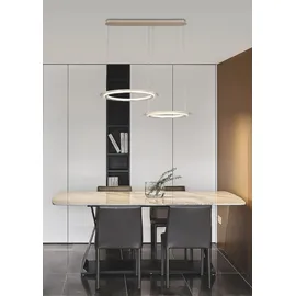 Novel Lakewood 3-flg. 85,00 cm länglich/silber/Aluminium