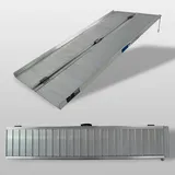 Trutzholm Rollstuhlrampe klappbar 184 cm Traglast 272 kg grau geriffelt Auffahrrampe