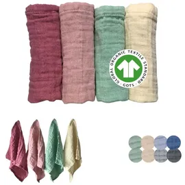 furora baby Mulltücher Baby 25x25 cm klein | super Soft Musselin, Bio-Baumwolle, Oeko-TEX 100: schadstofffrei | Musselintücher Baby Spucktücher Mullwindeln, Waschlappen Neugeborene
