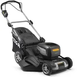 Stiga Elektro-rasenmäher Combi50 V Ae - Komplettset, Leistungsstarker Motor 2,2 Kw, Zwei 48v 7,5 Ah Batterien (inklusive), Abdeckung Bis Zu 900 M2 In 45 Minuten, Intuitives Bedienfeld, 6 Geschwindigke