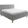 Meise Möbel Polsterbett San Remo 180 x 200 cm Stoff Grau Hellgrau