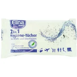 Elina Hygiene Tücher 2in1 mit Aloe Vera (15 Stk.)