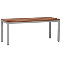 Gürkan Garderobenbank 107224 grau, buche Holz 150,0 cm