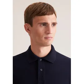 Seidensticker Poloshirt SEIDENSTICKER "Regular", Herren, Gr. M, blau (navy), 100% Baumwolle, unifarben, regular fit, Shirts, Polo Uni