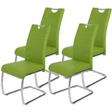 Hela Tische, 4er Set Schwingstuhl, Küchenstuhl Flora, S