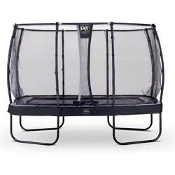 EXIT Elegant Premium Trampolin 244x427cm mit Deluxe Sicherheitsnetz - schwarz EINHEITSGRÖSSE