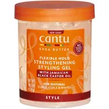 Cantu Shea Butter Flexible Hold Strengthening Styling Gel, 524 g, Jamaican Black Rizinusöl, Verpackung kann variieren