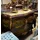 Casa Padrino Barock Kommode 3 Schubladen Braun / Gold / Cremefarben