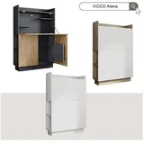 Vicco Schreibtischschrank Büroschrank Aktenschrank Computertisch SON-Weiß