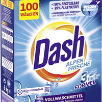 Dash Alpen Frische Vollwaschmittel Pulver 100 WL