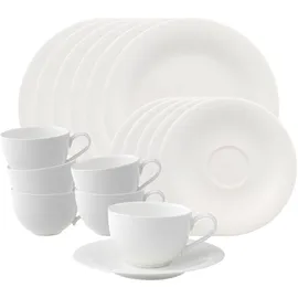 Villeroy & Boch New Cottage Basic Kaffeeservice 18-tlg. weiß