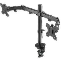 DELTACO Dual-Monitor Schreibtischhalterung, 13"-32" Bildschirme