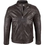 Rock Creek Lederjacke dunkelbraun L