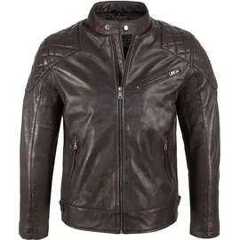Rock Creek Lederjacke dunkelbraun L