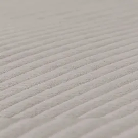 Mendler Fernsehsessel HWC-K62, Relaxsessel TV-Sessel Liege, Liegefunktion Aufstehhilfe, Metall Stoff/Textil Cord ~ hellgrau