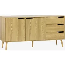 sweeek - Skandinavisches Sideboard mit 2 Türen 160 cm