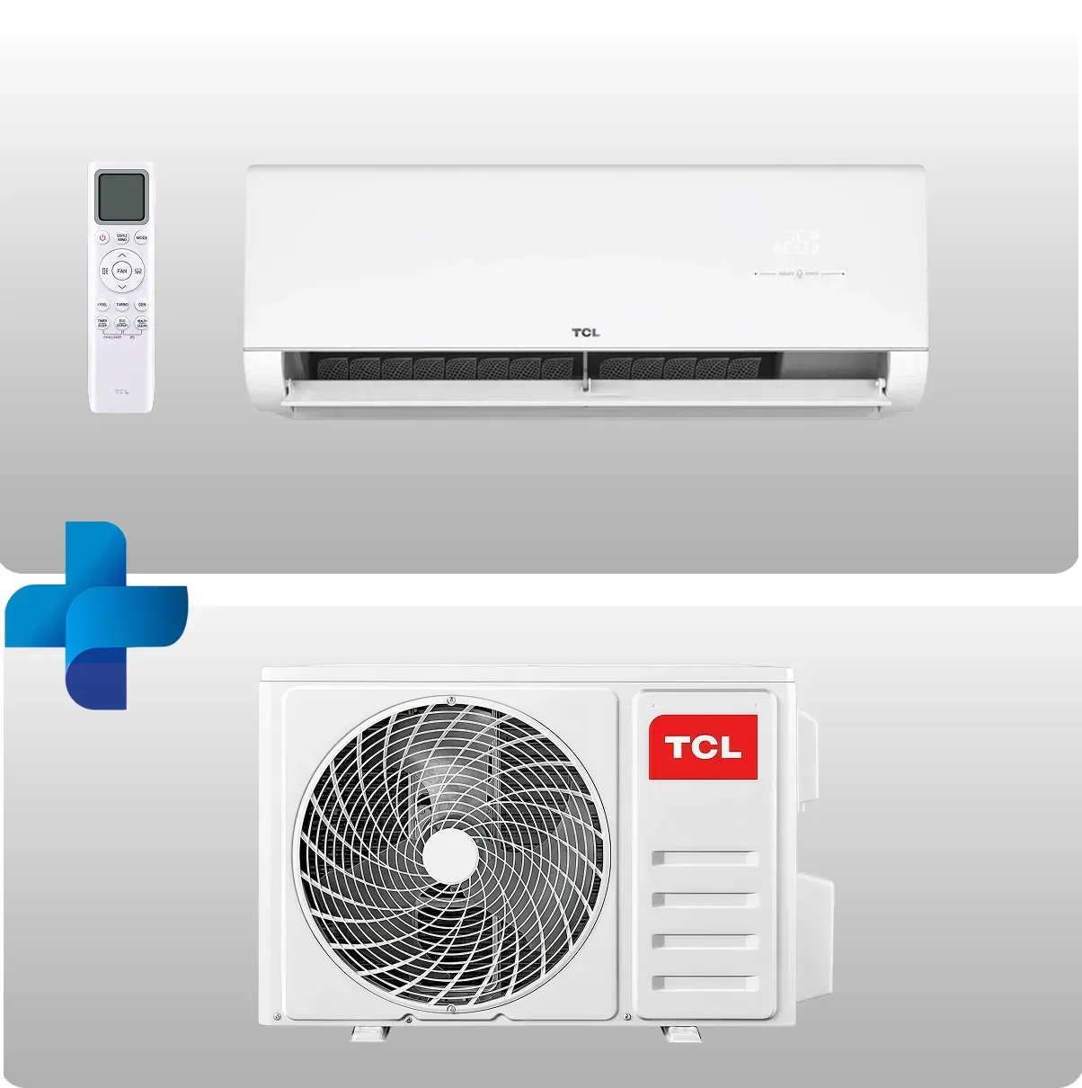 Split Klimaanlage R32 A+++ 24000 BTU (7,12 kW), TCL VoxIn | WLAN, Inverter, Sprachsteuerung, leise