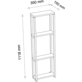 VCM Badmöbel Hochschrank Bitila L