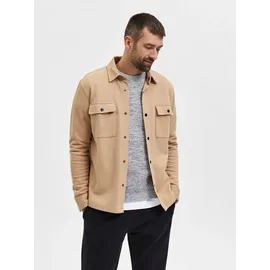 Selected SLHJACKIE Sweatjacke Herren Beige L
