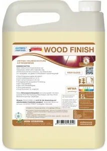 WOOD FINISH Holzbodenbeschichtung, Urethan/Acryl-Fußbodenbeschichtung auf Wasserbasis, 5 Liter - Kanister