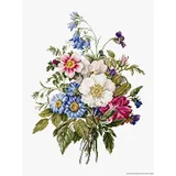 Lucas Luca-S BU4004 Strauß Sommerblumen Kreuzstichset, Baumwolle, mehrfarbig, 21x28,5cm