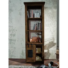 Massivmoebel24 Bücherregal 60 x 45 x 180 cm Braun