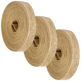 3 Rollen Jutebandrollen, 10 M Vintage-Juteband, Natürliches Juteband, Geschenkband, 1 Cm Breites Jutestoff-Geschenkband, Hochzeit, Kunsthandwerk, Blumenstraußdekoration