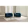 s-style möbel Chesterfield-Sessel Textil 125 x 75 x 100 cm Dunkelblau