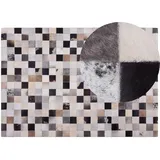 Beliani Teppich bunt 160 x 230 cm Echtleder