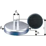 Industrial Quality Supplies Beloh Magnetflachgreifer D.32xH.7mm m. Gewindebuchse Haftkraft 80N