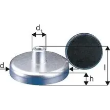 Industrial Quality Supplies Beloh Magnetflachgreifer D.32xH.7mm m. Gewindebuchse Haftkraft 80N