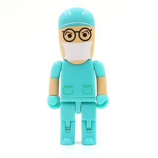 Ulticool - Arzt Krankenhaus Operation 8 GB USB Flash Pen Drive - Doctor Hospital Memory Stick Daten Aufbewahrung - Speicherstick - Weiß Blau