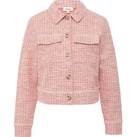 s.Oliver Verkürzte Bouclé-Jacke aus Sweat rot 48