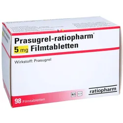 Prasugrel-ratiopharm 5 mg Filmtabletten 98 St