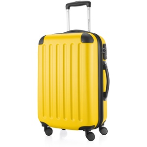 HAUPTSTADTKOFFER - Spree - Handgepäck Hartschalen-Koffer Trolley Rollkoffer Reisekoffer, TSA, 55 cm, 42 Liter, Gelb