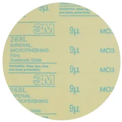 3M Stikit Selbstklebende Microfinishing Filmscheibe 268L, 37,0 mm, 9 Micron, 100 Stück / Rolle