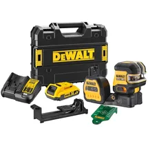 DeWalt DCE825D1G18 5-Punkt-Kreuzlinienlaser Grün selbstnivellierend IP54