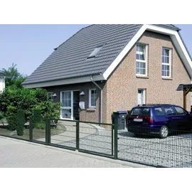 GAH Alberts Doppelstabmattenzaun Set 200 x 80 cm 6-tlg. grün