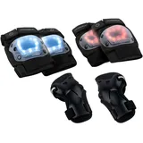 Hudora LED Protektoren - schwarz, Gr. M