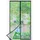 luxuskollektion Fliegengitter Balkontür Magnet Klettband 110*230cm Schwarz