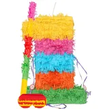 Fax Potato - Pinatas Karton Pinata, Stick Und Augenbinde - W35cm X D7.5cm X H50cm - Multi