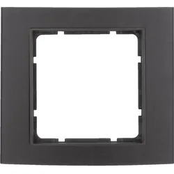 Berker 10113005 Rahmen 1fach B.3 Alu, schwarz/anthrazit