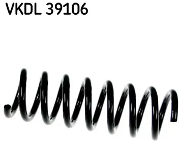 SKF Fahrwerksfeder vkdl39106 Hinterachse für Mercedes